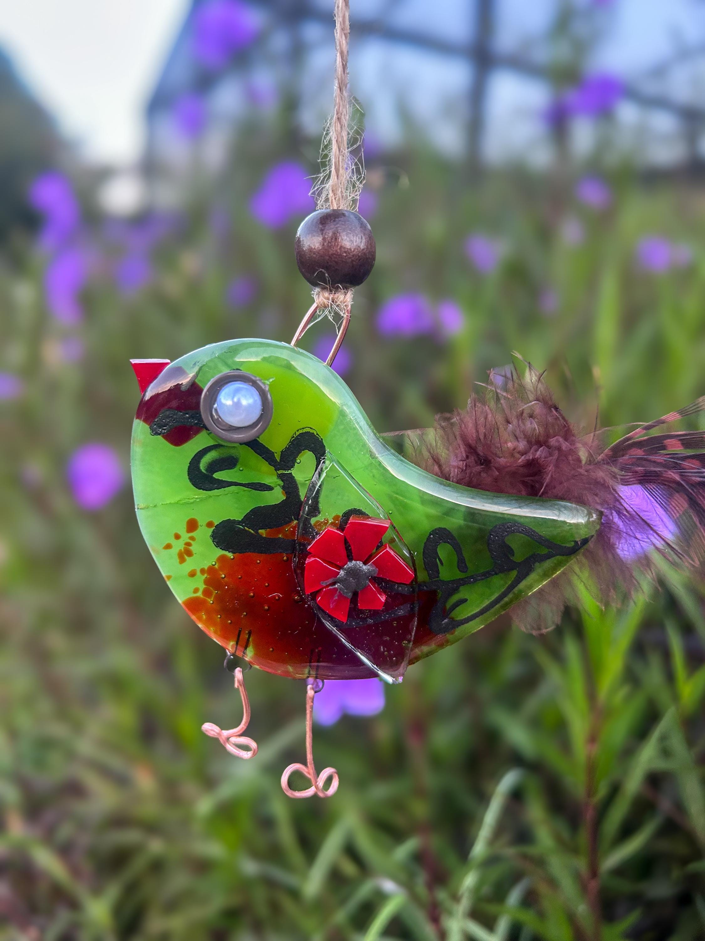Murano Glass Birds in Trees - Etsy