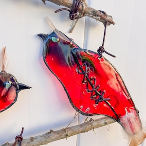 Love Birds Sun Catcher- Cardinals