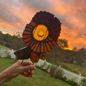 Stained-glass Flower Herb and Vegetable Garden Stakes, Plant Markers, Upcycled Garden Tags, Gardener&#39;s Gift