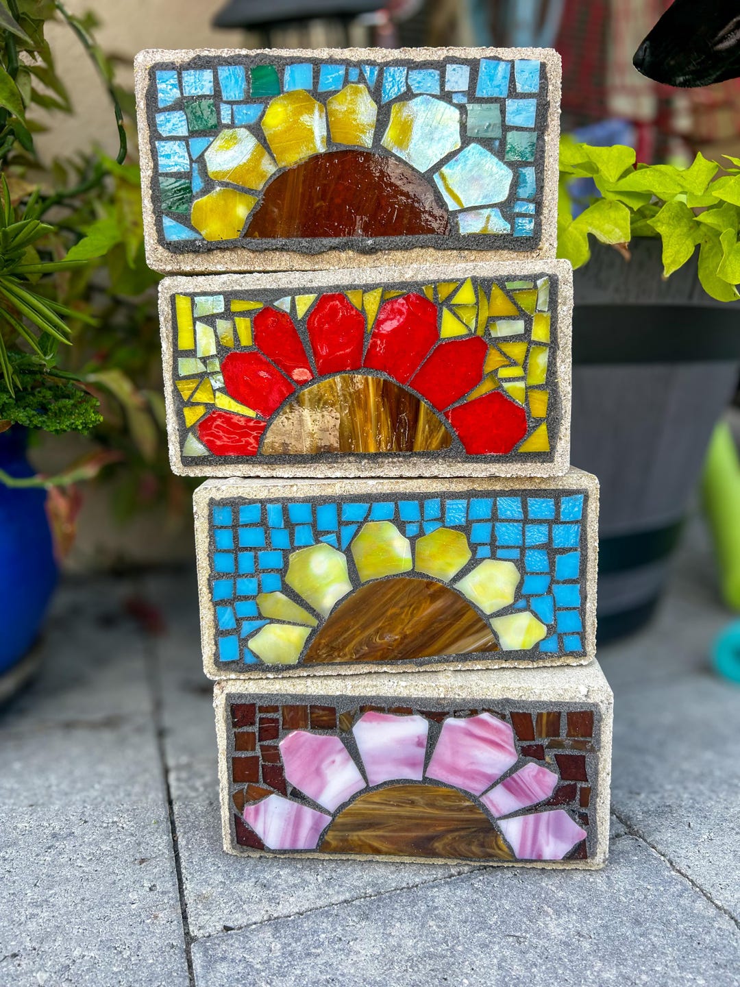 Flower Brick Garden Paver - Etsy