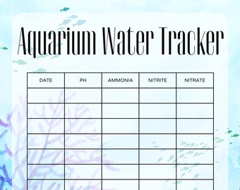 Aquarium Water Tracker