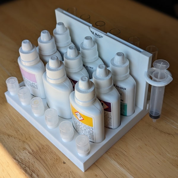 API Test Tube Holder for Freshwater kit. 9 Bottle