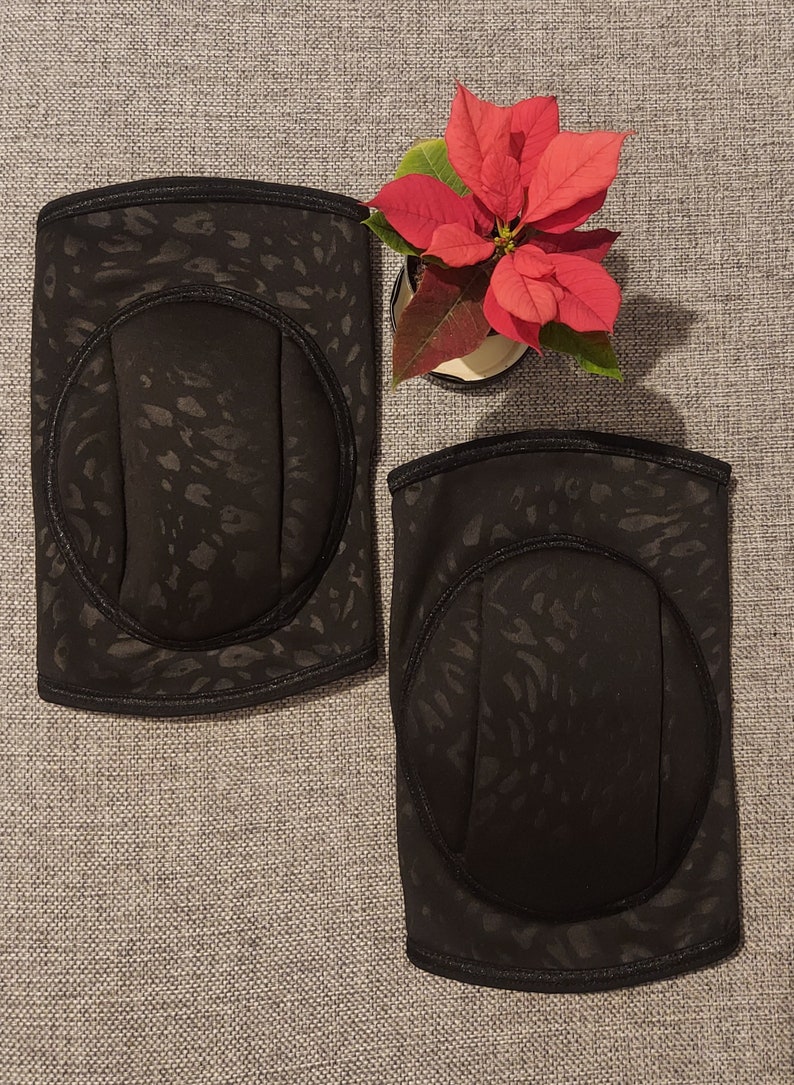 Black Knee Pads Dance Sport Etsy