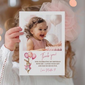 Bedankkaarten konijn, afdrukbare bewerkbare verjaardagskaart konijn, aanpasbare notitiekaarten babyshower, konijn, direct downloaden