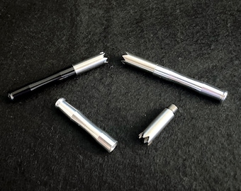 One Hitter Pipe: 2-Piece Design Stainless Steel, Premium Aluminum