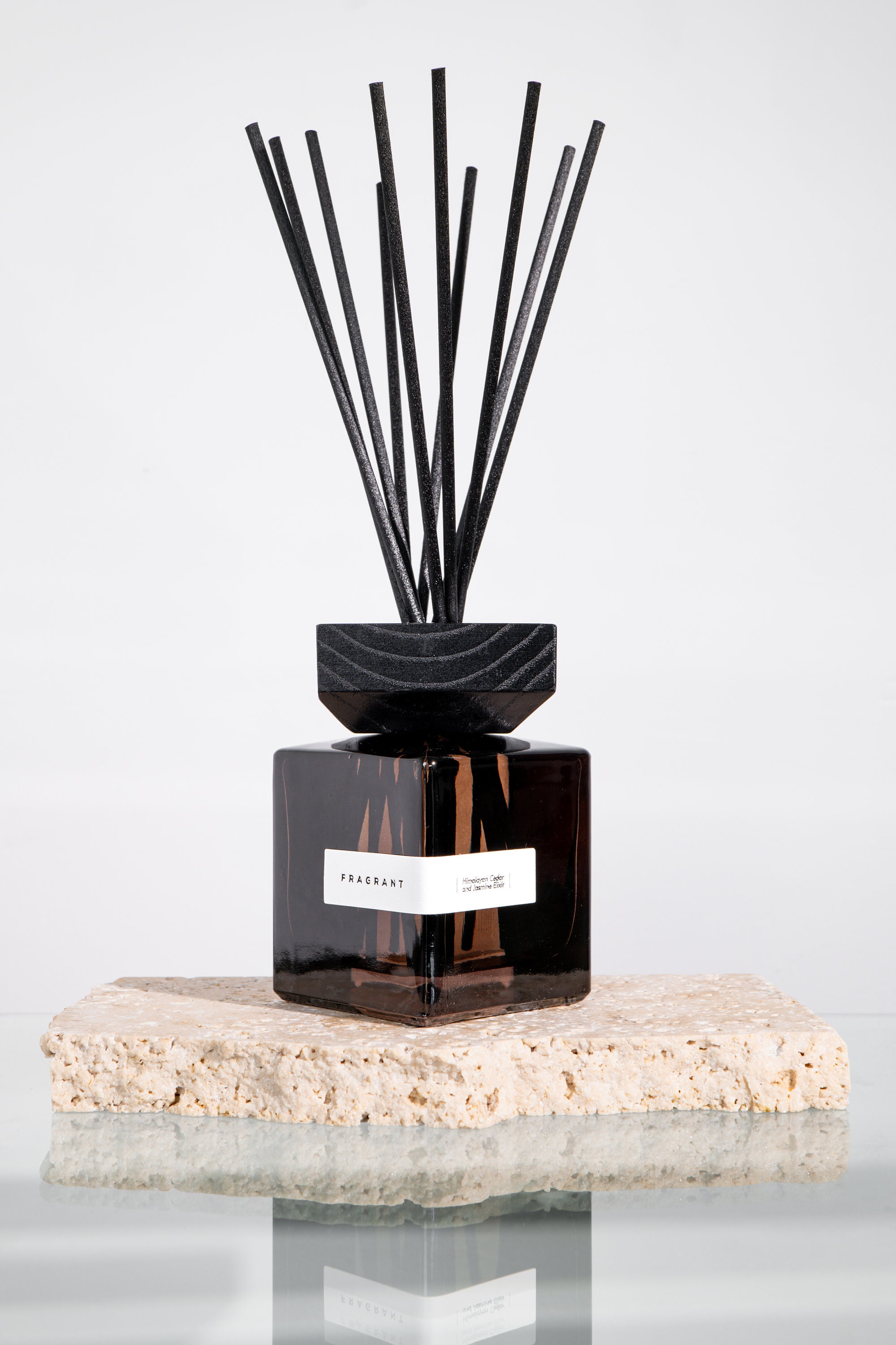 Himalayan Cedar and Jasmine Elixir Glass Reed Diffuser Long Lasting
