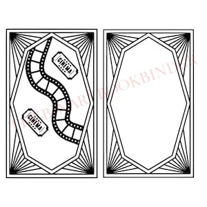 Art Deco Cover Design Template | Bookbinding Cover SVG