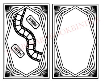 Modello di progettazione copertina Art Deco / Copertina rilegatura SVG