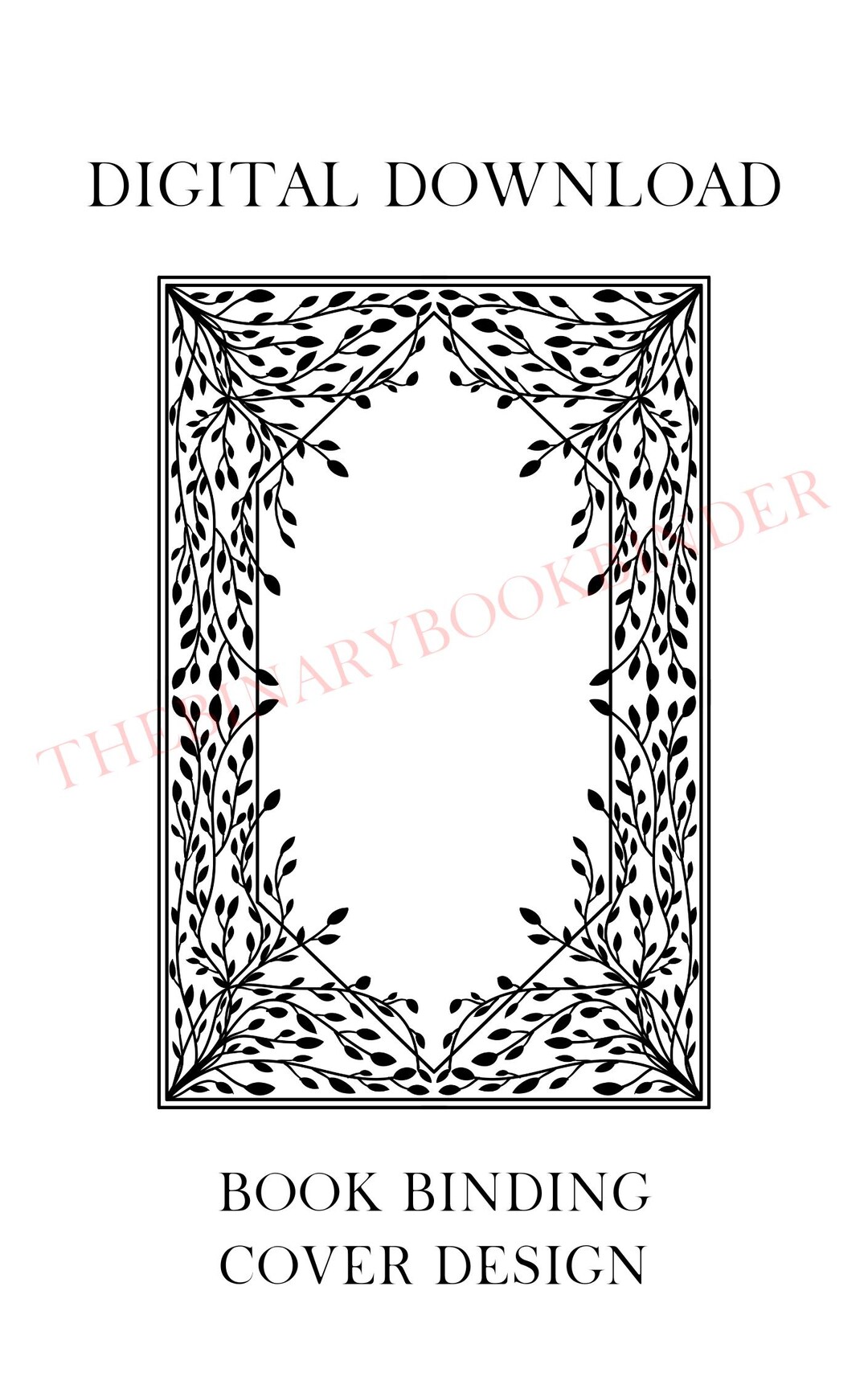 Book Binding Cover Design Template | Customizable Book Cover - Etsy