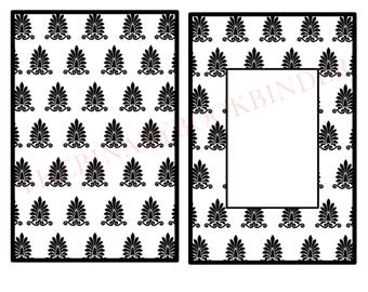 Modello di copertina per rilegatura di libri d'epoca / Modello di progettazione della copertina