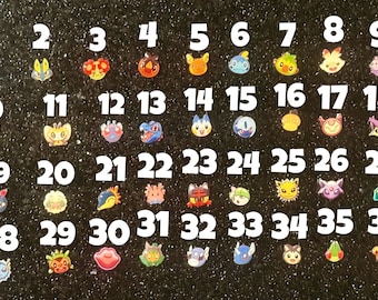 Pendientes de botón de anime Pokemonn mini pendientes lindos ligeros regalo nerd cosplay resina holográfica purpurina videojuego opción personalizable joyería