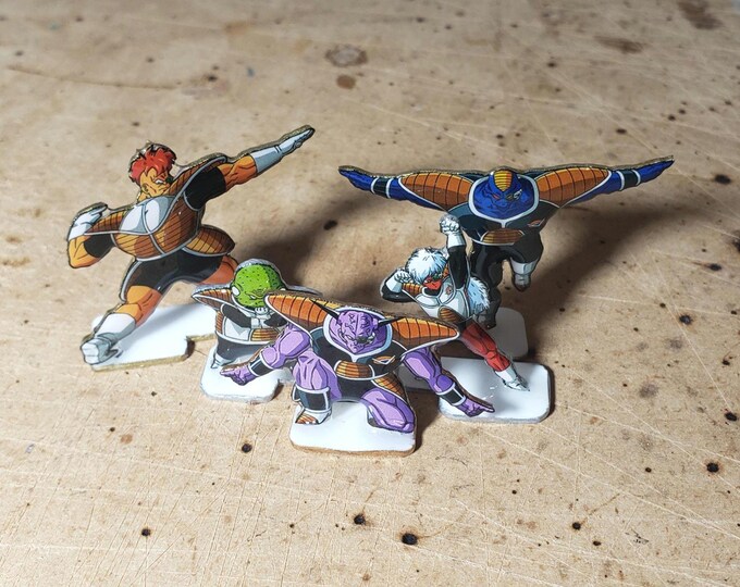 Ginyu Force 5 Types Dragon Ballz Solide Bord Fonctionne Figurine