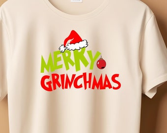 Merry Grinchmas png, kerstvakantie png, vrolijk kerstfeest png, retro kerst png, kerstfilm png, kerstmis png, sublimatieontwerp, png