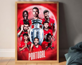 Cristiano Ronaldo Poster, Ronaldo Football Print, Sports Poster, Football Poster, Soccer Wall Art Gift,Portugal Fan Gift,Football PNG