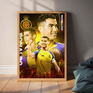 Cristiano Ronaldo Poster, Ronaldo Football Print, Sports Poster, Football Poster, Soccer Wall Art Gift, Sports Bedroom decorgift,FootballPNG