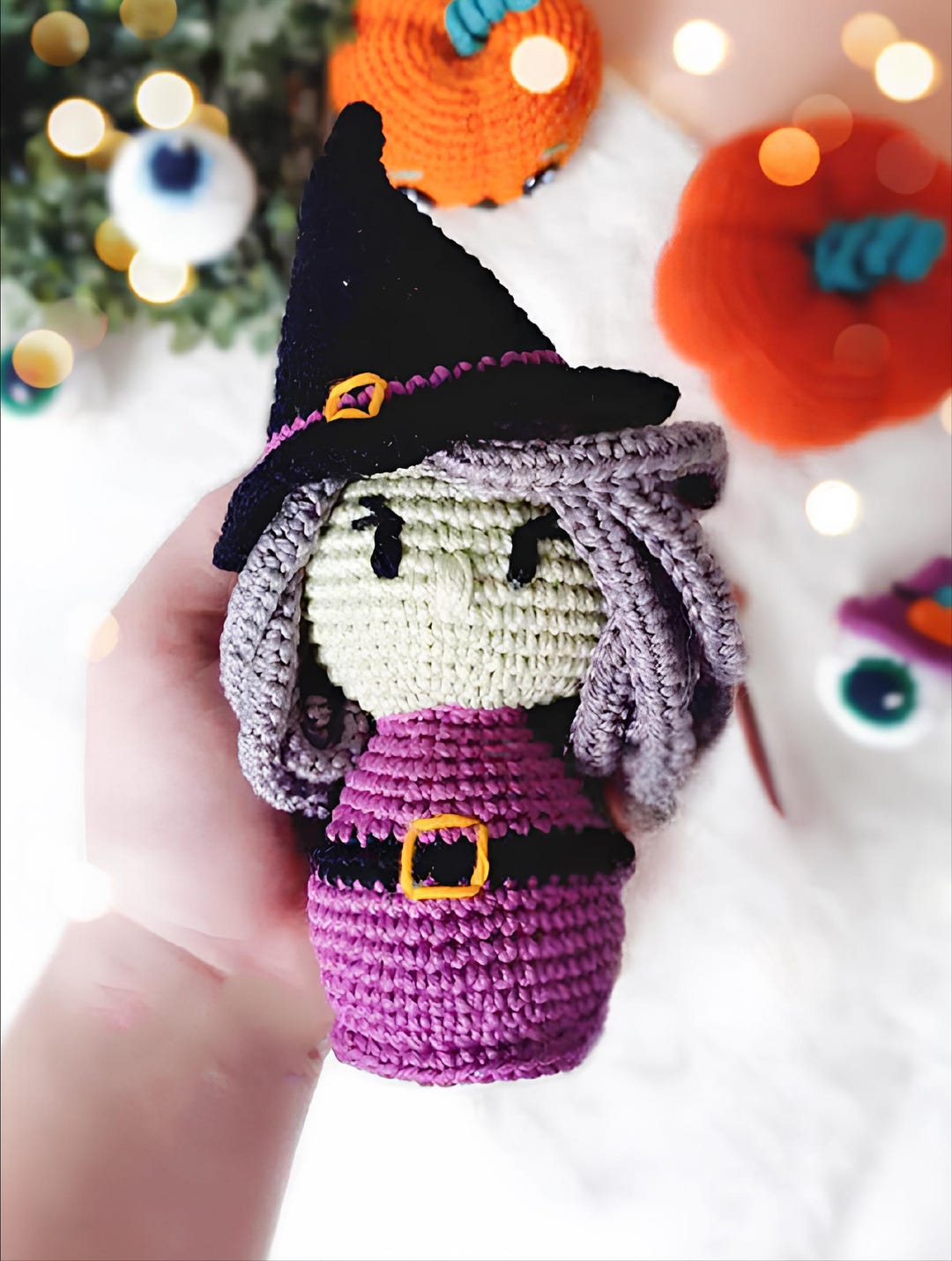 CROCHET PATTERN Witch ,amigurumi Tutorial PDF File, Halloween - Etsy