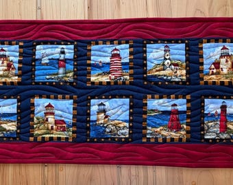 Little Lighthouses Table Runner