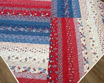 Jelly Roll Square Quilt-Front Porch Charm
