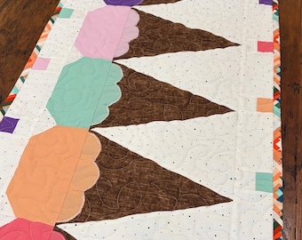 Ice Cream Cones Table Runner