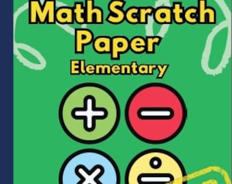 Scratch Math Paper Colonna guidata di matematica elementare Aggiungi Sottrai Moltiplica e dividi.