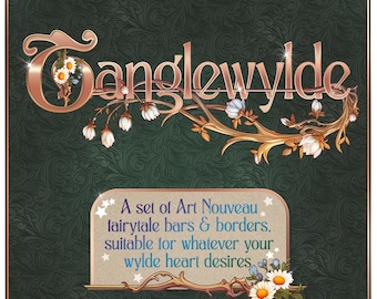 Set di clipart in stile Art Nouveau di Tanglewylde