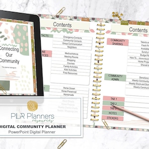 Digital Community Planner, Neighborhood planner, GoodNotes planner