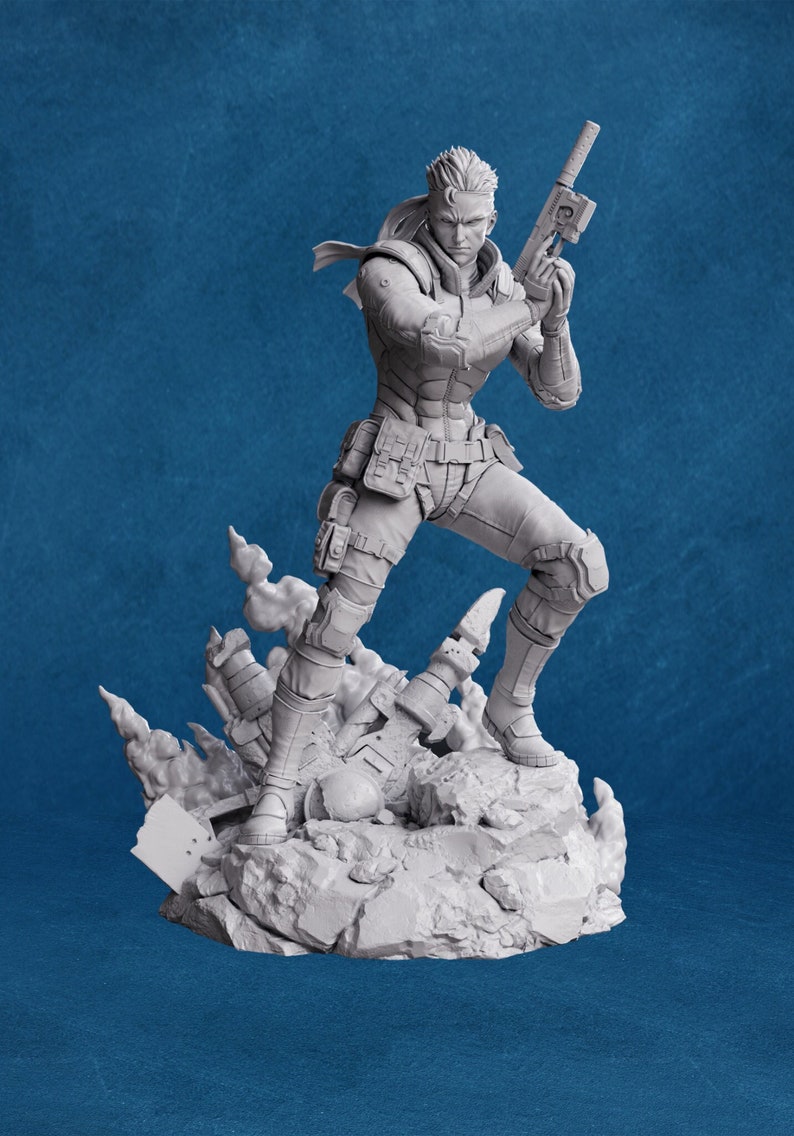Solid Snake Metal Gear Solid STL for 3D Print 3D Digital Etsy