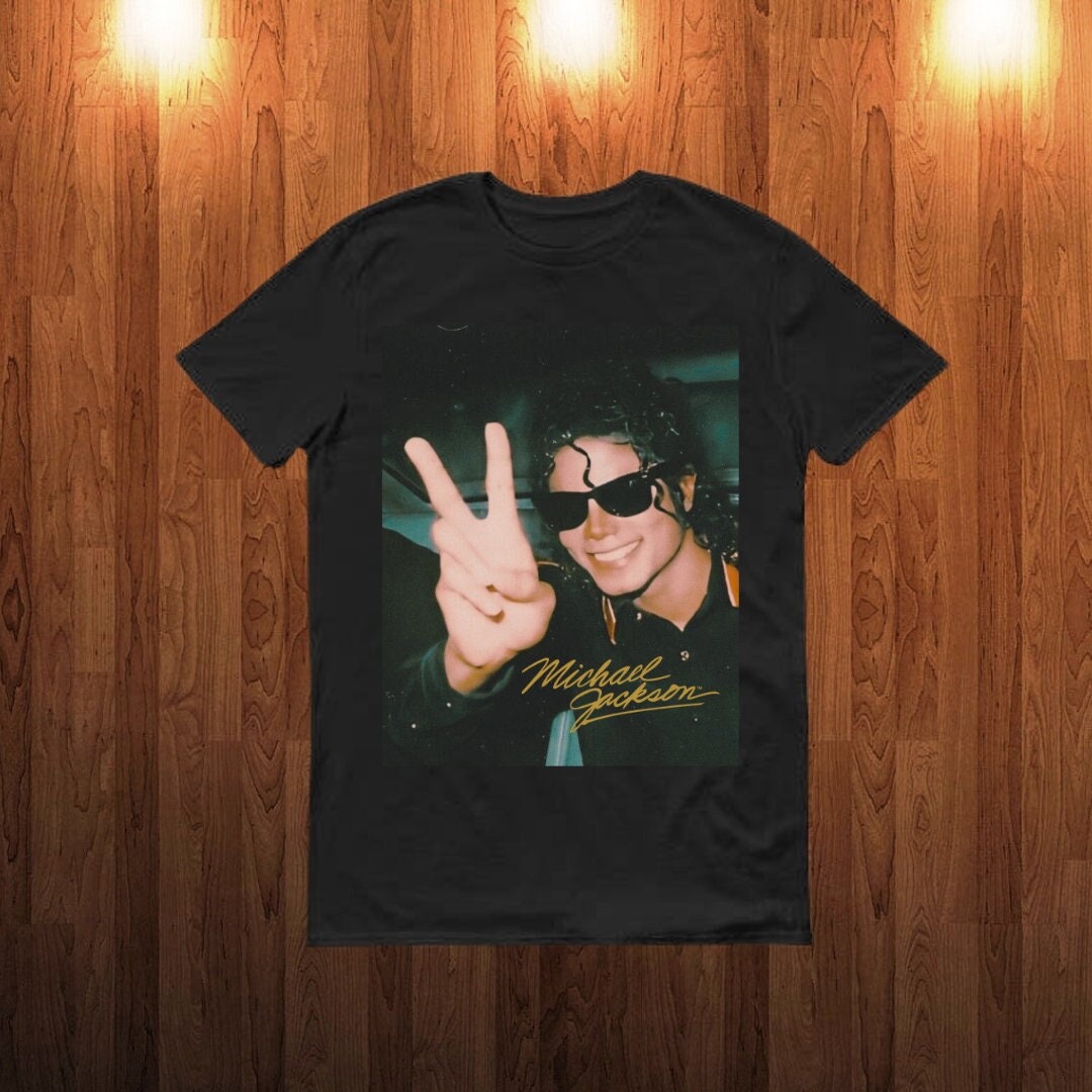 New Men's Michael Jackson King of Pop Bootleg Style Memorial White  T-Shirt S-4XL