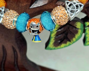 Brave Princess Inspired/ Pandora Compatible /Charm S925 / Or Complete Bracelet