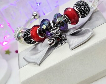 Birthday Mouse, Pandora Compatible Inspired Charm Or Complete Bracelet /S925