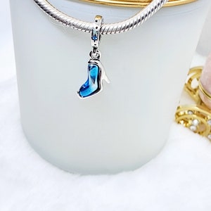 One Glass Slipper Inspired Charm  /S925.