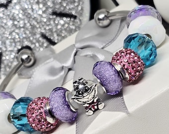 Grinning Cat /S92/ Pandora Compatible Complete Bracelet