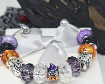 Stitch Halloween Haunted House /Pandora Compatible /Halloween /S925  Complete Bracelet