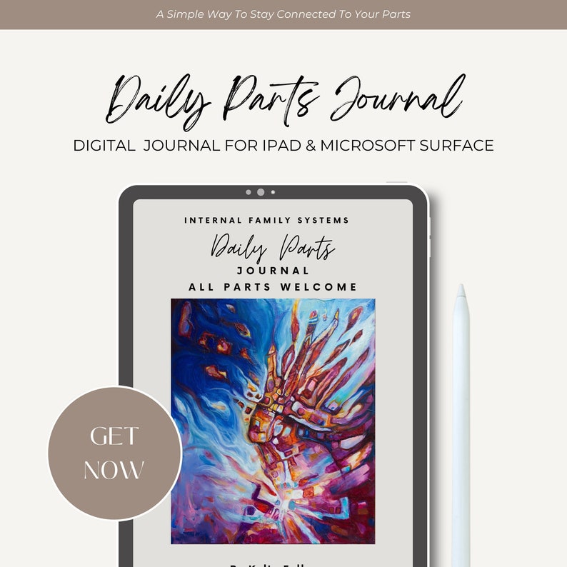 iPad Internal Family Systems Daily Parts Journal iPad/Microsoft Pencil Version image 1