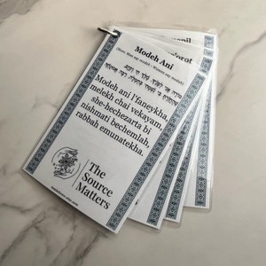 Day & Night - Blessings For You: English, Hebrew, Transliterated Jewish Blessings on Cards