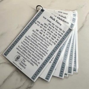 Shabbat Seder 1 - Blessings For You: English, Hebrew, Transliterated Jewish Blessings Prayer Cards