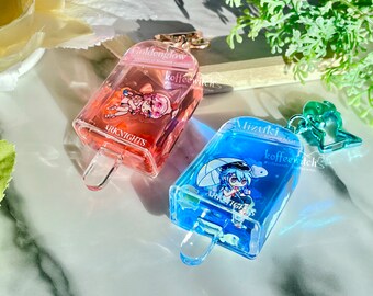 Arknights - Goldenglow & Mizuki Liquid Popsicle Keychain Charm