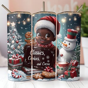 Classics Cookies and Cocoa 20 oz Skinny Tumbler Sublimation Design Digital Download PNG Instant DIGITAL ONLY, Tumbler Wrap,