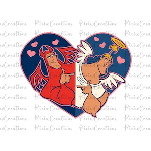 Hércules Demonio y Ángel Svg, Hércules Png, Diseño de Sublimación de Hércules, Hércules Magic Kingdom Png, Descarga Instantánea, Archivo Digital