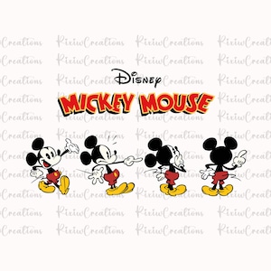Retro Mickey & Company PNG, Familienurlaub png, Familienreise Png, Vacay-Modus Png, Magic Kingdom Png, Mickey Png, Maus Png, digitale Datei