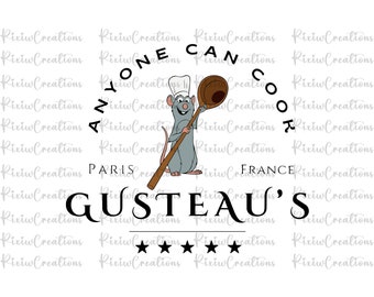 Ratatouille Svg, Ratatouille Png, Anyone Can Cook Svg, Ratatouille, Ratatouille Sublimation, Instant Download, Digital File