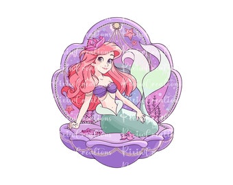 Ariel Png, Little Mermaid Png, Ariel png, Mermaid Clipart, Little Mermaid Png, Princess Png, Instant Download, Digital File, Only Png