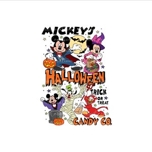 マウス ハロウィン PNG、マウスと友達のハロウィン SVG、ハロウィン シャツ SVG、トリック オア トリート PNG、ハロウィン パーティー PNG、マウス ハロウィン SVG