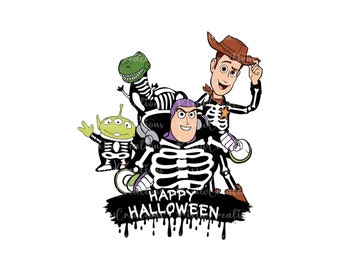 Toy Story Happy Halloween Png, Halloween You've Got A Friend In Me Png, Trick Or Treat Png, Spooky Vibes Png, Toy Story Halloween Png