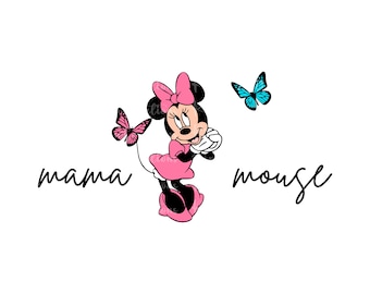 Mouse Mommy Png, Mouse Mama Png, Png For Sublimation, Mother's Day Png, Mom Png, Mama Png, Family Matching Png, Digital File