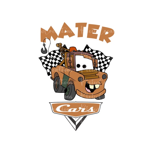 Cars Png Svg, Mater Png, Svg For Cricut, Mater Svg, Png Cars Sublimation Design, Digital File