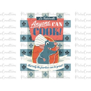 Ratatouille Svg, Ratatouille Png, Anyone Can Cook Svg, Ratatouille, Ratatouille Sublimation, Instant Download, Digital File