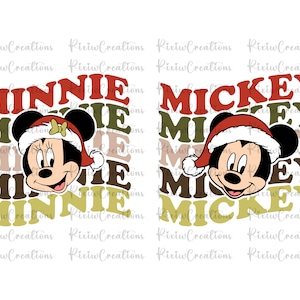 Minnie Mickey Christmas Svg Png, Christmas Sublimation Png, Christmas Svg, Mickey Svg, Minnie Mickey Christmas, Christmas Png