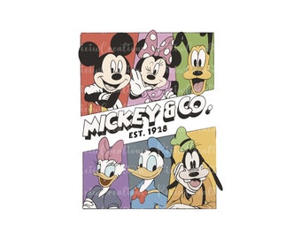 Retro Mickey & Company PNG, Family Vacation png, Family Trip Png, Vacay Mode Png, Magic Kingdom Png, Mickey Png, Mouse Png, Digital File
