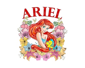 Ariel Png, Little Mermaid Png, Ariel png, Mermaid Clipart, Little Mermaid Png, Princess Png, Instant Download, Digital File, Only Png